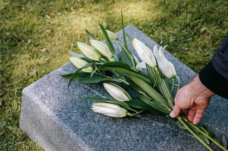 The probate process takes a long time after you've laid flowers on a loved one's gravestone.